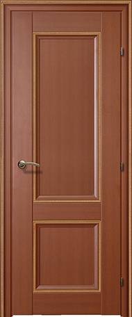 межкомнатная дверь Краснодеревщик «Модель 33.23» (Без стекла, Грецкий Орех с декором косичка)