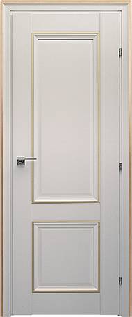 межкомнатная дверь Краснодеревщик «Модель 33.23» (Без стекла, Белый с декором косичка)