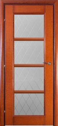 межкомнатная дверь Краснодеревщик «Модель 33.40» (Стекло матовое, Бразильская груша)