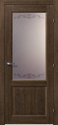 межкомнатная дверь Краснодеревщик «Модель 63.24» (Стекло с рисунком, Новара)