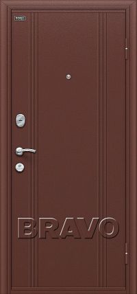 Стальная дверь Bravo серия «Оптим Декор» Door Out 201 Wenge Veralinga вид снаружи