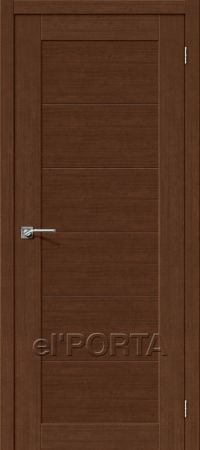 межкомнатная дверь el'Porta «Легно-21» (Без стекла, Brown Oak)