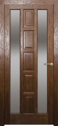межкомнатная дверь Оникс «Вена» (остекленная, натуральный шпон)