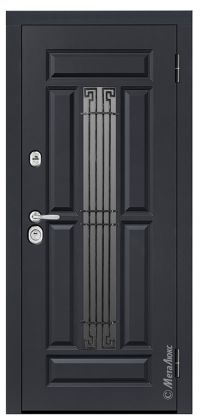 Стальная дверь МетаЛюкс «СМ762/3» вид снаружи