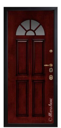 Стальная дверь МетаЛюкс «СМ1708/10» вид изнутри