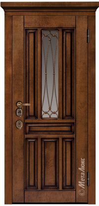 Стальная дверь МетаЛюкс «СМ1711/9» вид снаружи