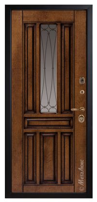 Стальная дверь МетаЛюкс «CМ421/9» вид изнутри