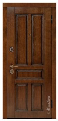 Стальная дверь МетаЛюкс «М425/9» вид снаружи