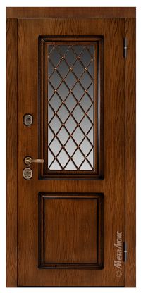 Стальная дверь МетаЛюкс «СМ424/9» вид снаружи