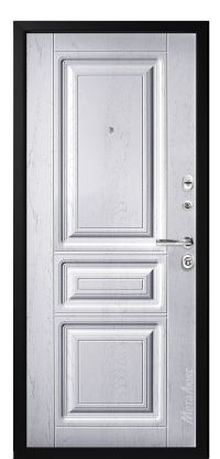 Стальная дверь МетаЛюкс «М600» вид изнутри