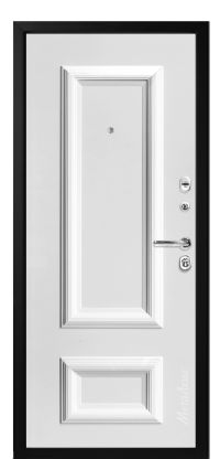 Стальная дверь МетаЛюкс «М75/3» вид изнутри