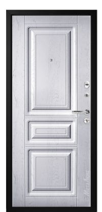 Стальная дверь МетаЛюкс «Соната М709/1» вид изнутри