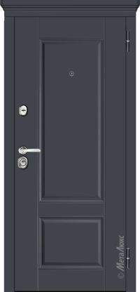 Стальная дверь МетаЛюкс «М730/1 Z» вид снаружи