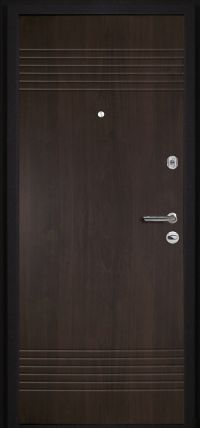Стальная дверь МетаЛюкс «М37» (черный) вид изнутри