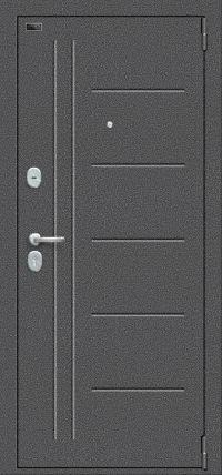 Стальная дверь el'Porta серия «Porta S» Porta S 109.П29 Антик Серебро/Bianco Veralinga вид снаружи