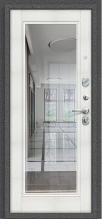 Стальная дверь el'Porta серия «Porta S» Porta S 104.П61 Антик Серебро/Bianco Veralinga вид изнутри