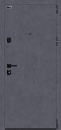 Стальная дверь el'Porta серия «Porta M» Porta M П50.П50 Graphite Art/Grey Art вид снаружи