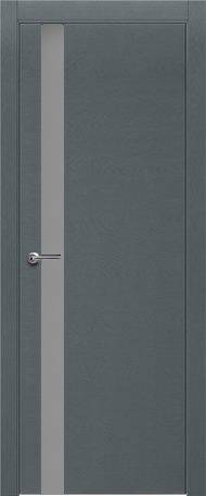 межкомнатная дверь Краснодеревщик «Модель 701sh» (Вклеенное стекло, Серый)