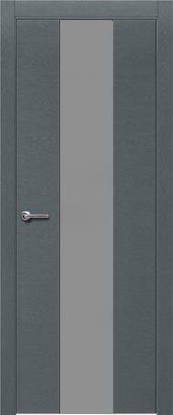 межкомнатная дверь Краснодеревщик «Модель 704sh» (Вклеенное стекло, Серый)