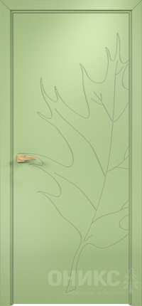 межкомнатная дверь Оникс «Концепт» (глухое полотно, Эмаль фисташковая, рис 12)