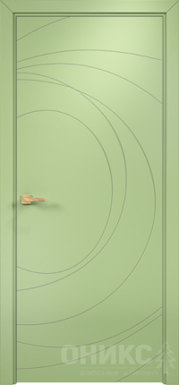 межкомнатная дверь Оникс «Концепт» (глухое полотно, Эмаль фисташковая, рис 9)