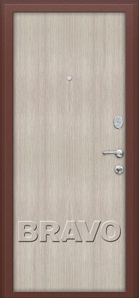 Стальная дверь Bravo серия «Оптим Декор» Door Out 201 Cappuccino Veralinga вид изнутри