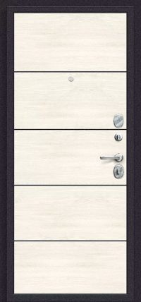 Стальная дверь el'Porta серия «Porta S» Porta S 10.П50 Graphite Pro/Nordic Oak вид изнутри