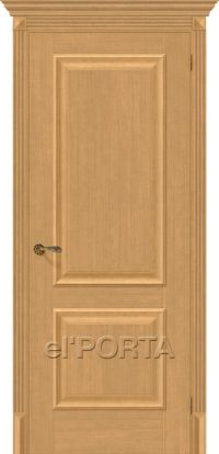 межкомнатная дверь el'Porta «Классико-12» (Без стекла, Real Oak)