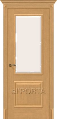 межкомнатная дверь el'Porta «Классико-13» (Стекло «Magic Fog», Real Oak)