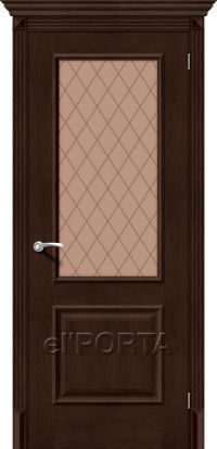 межкомнатная дверь el'Porta «Классико-13» (Bronze Сrystal, Antique Oak)