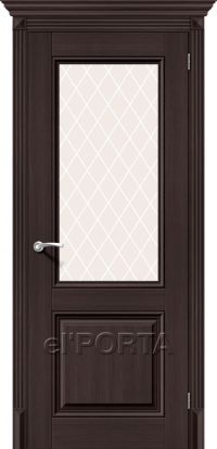 межкомнатная дверь el'Porta «Классико-33» (White Сrystal, Wenge Veralinga)