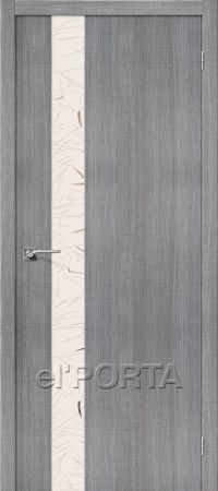 межкомнатная дверь el'Porta «Порта-51» (Silver Art, Grey Crosscut)