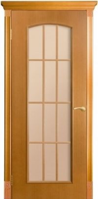 межкомнатная дверь Оникс «Глория» (остекленная однофиленчатая, анегри)