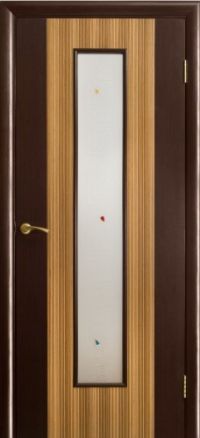 межкомнатная дверь Оникс «Комби зебрано» (грухая, зебрано-венге)