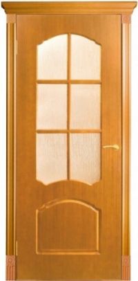 межкомнатная дверь Оникс «Диана» (остекленная, анегри)