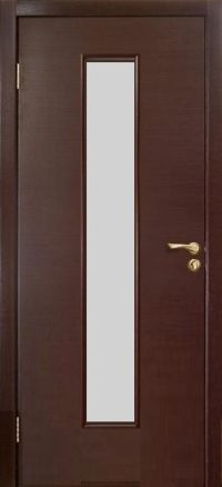 межкомнатная дверь Оникс «Шпонированное полотно» (остекленное, венге)