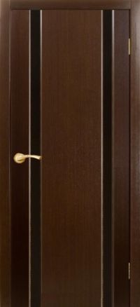 межкомнатная дверь Оникс «Престиж-2» (остекленная темная, венге)