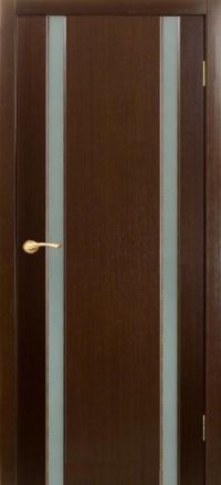 межкомнатная дверь Оникс «Престиж-2» (остекленная светлая, венге)