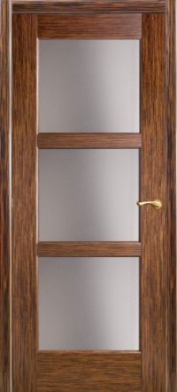 межкомнатная дверь Оникс «Квадро» (остекленная трехфиленчатая, пангар)
