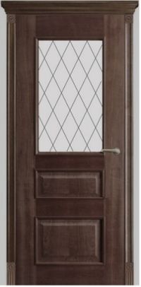 межкомнатная дверь Оникс «Версаль» (остекленная трехфиленчатая, палисандр)