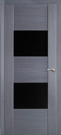 межкомнатная дверь Оникс «Парма» (остекленная, серый дуб)