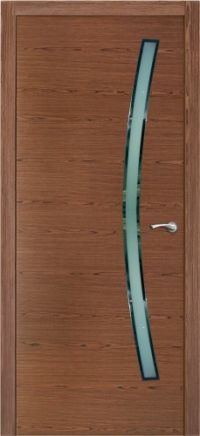 межкомнатная дверь Оникс «Порто» (остекленная, тангентальный орех)