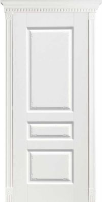 межкомнатная дверь Оникс «Версаль фреза» (глухая, белая эмаль)