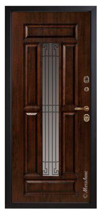 Стальная дверь МетаЛюкс «СМ762» вид изнутри