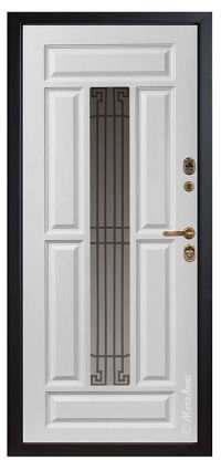 Стальная дверь МетаЛюкс «СМ762/1» вид изнутри