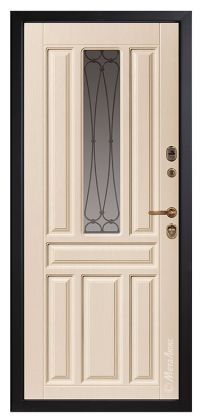 Стальная дверь МетаЛюкс «СМ763/1» вид изнутри