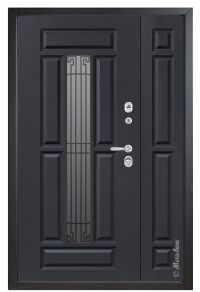 Стальная дверь МетаЛюкс «СМ862/2» вид изнутри