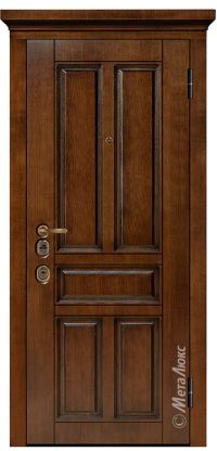 Стальная дверь МетаЛюкс «М1704/3 Е2» вид снаружи