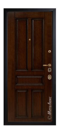 Стальная дверь МетаЛюкс «М1704/11» вид изнутри