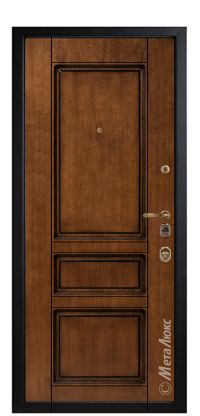 Стальная дверь МетаЛюкс «М1707/9» вид изнутри